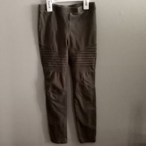 Girls Olive Green Jeggings Size 7/8